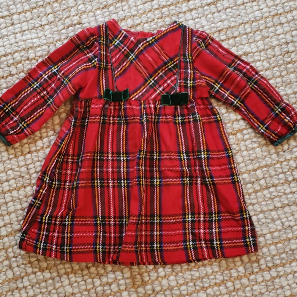 Plaid holiday dress